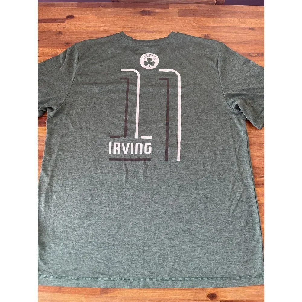 NBA TX3 COOL T Shirt Green Mens #11 Kyrie Irving Celtics Boston Extra‎ Large XL